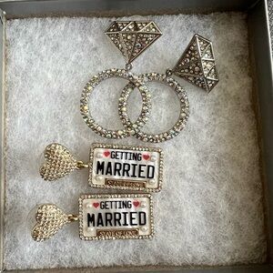 Bauble bar fun wedding earring bundle